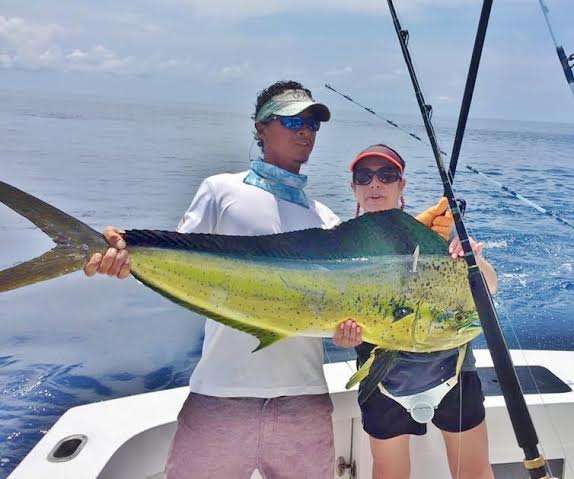 Fish caught on a charter from Playa Herradura, Costa Rica