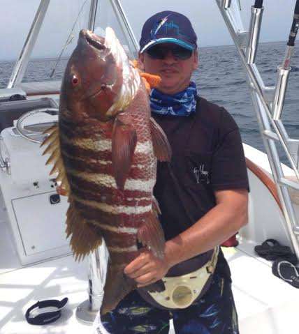 Snapper caught while bottom fishing in Costa Rica