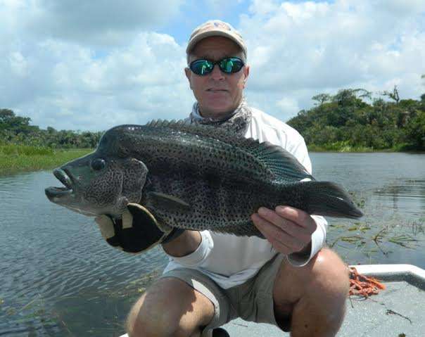 Guapote fishing Lake Arenal Costa Rica