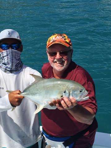 Small jack caught inshore in Costa Rica