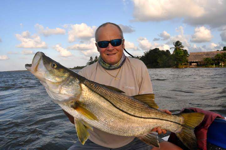 Large snook caught fishing Costa Rica