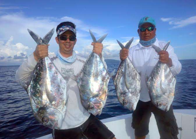 Jack caught on a sportfishing charter in Costa Rica