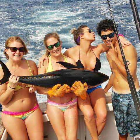 Yellowfin tuna fishing group Costa Rica