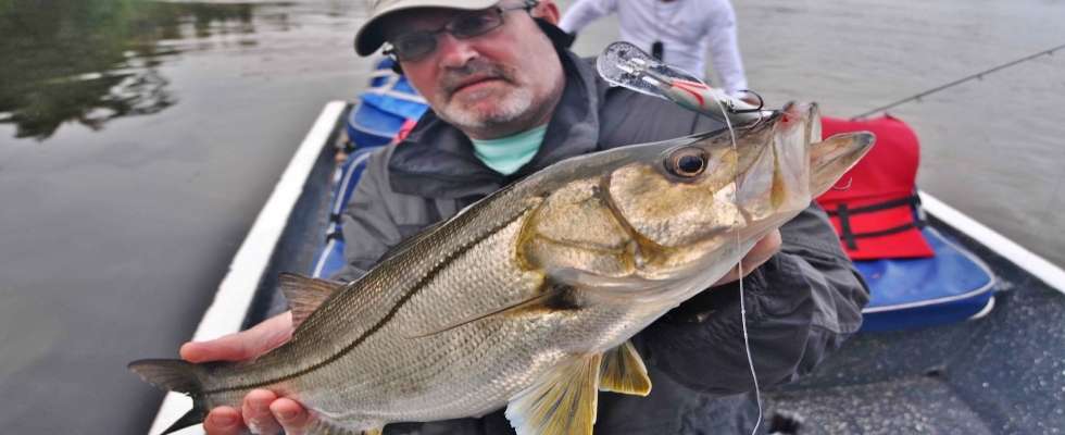 Caribbean snook fishing near Rio Indio Costa Rica