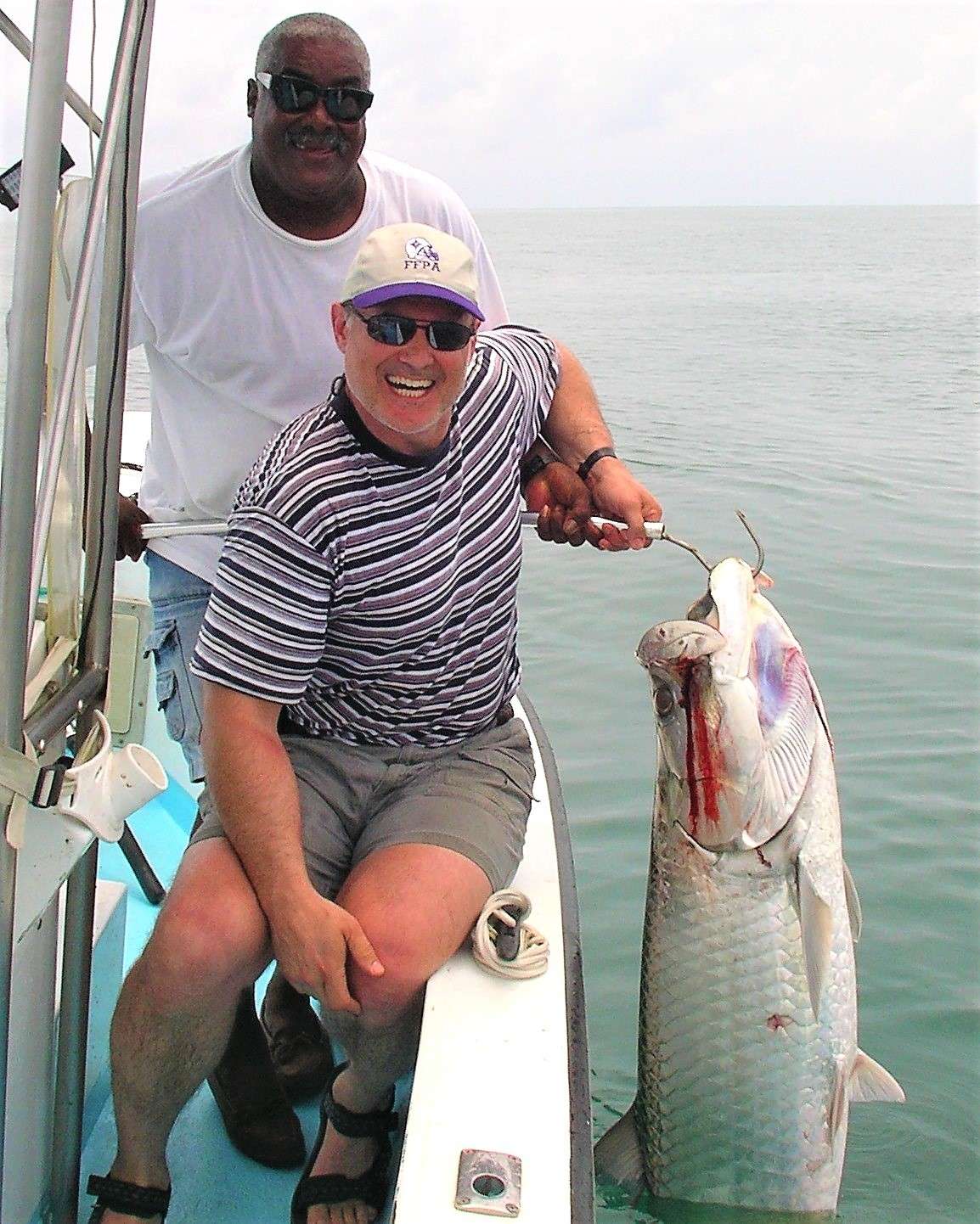 Eddie Brown with large tarpon