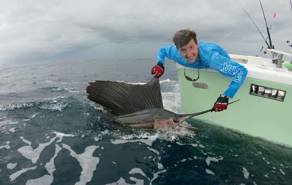 Sailfish jumping off Costa Rica