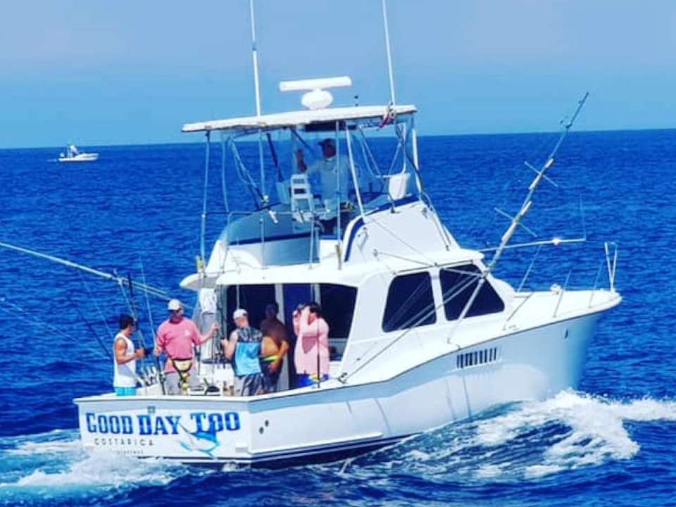 Good Day Too, 36ft Hatteras sportfisher at Los Sueños