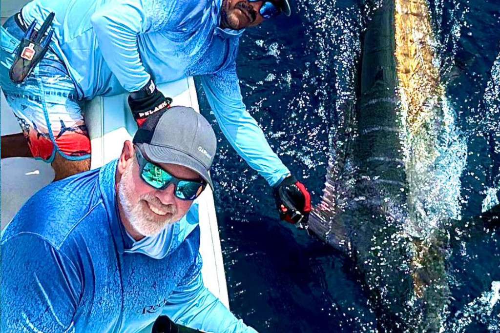 Marlin fishing aboard Reckless Quepos offshore