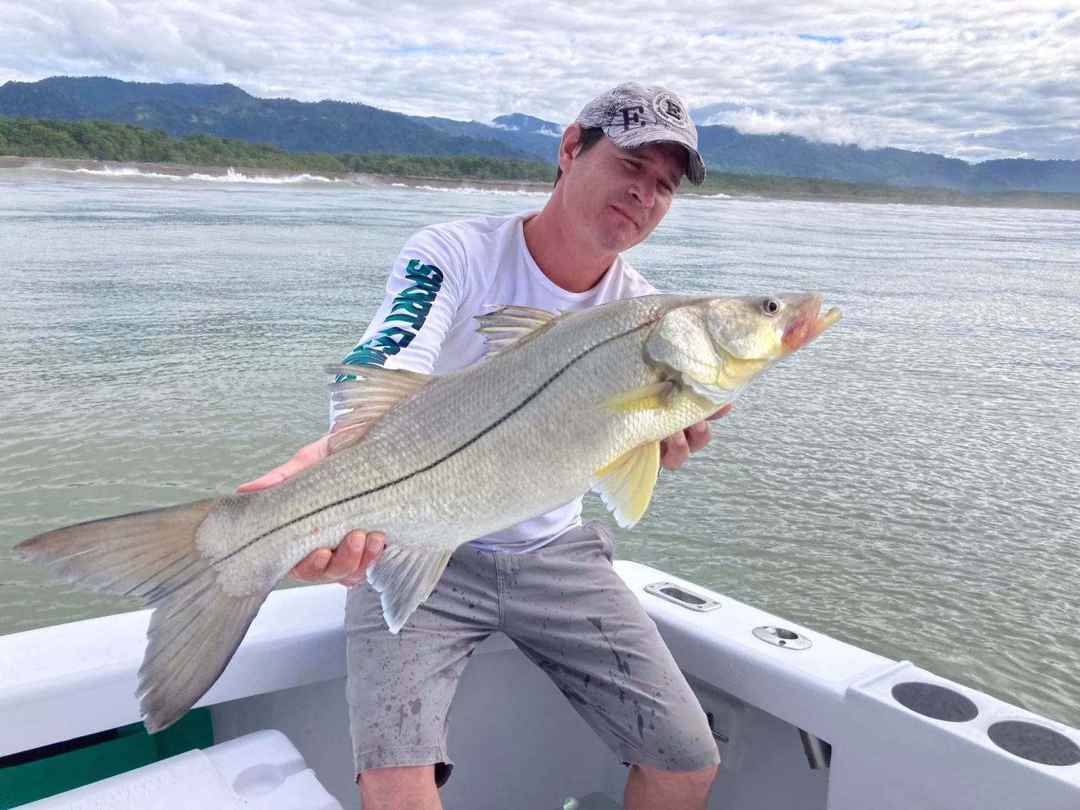 Snook fishing near a Costa Rica river mouth