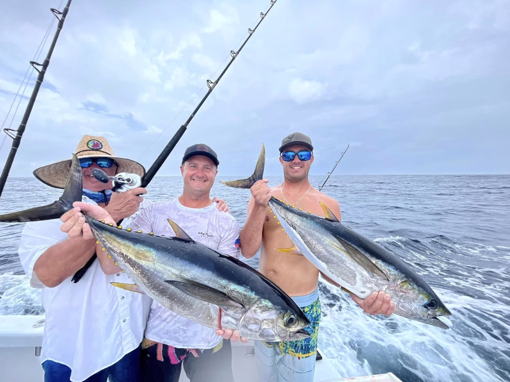 Yellowfin tuna fishing action Los Sueños Costa Rica