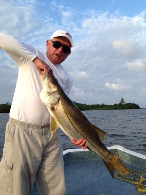 Large snook caught in Costa Rica