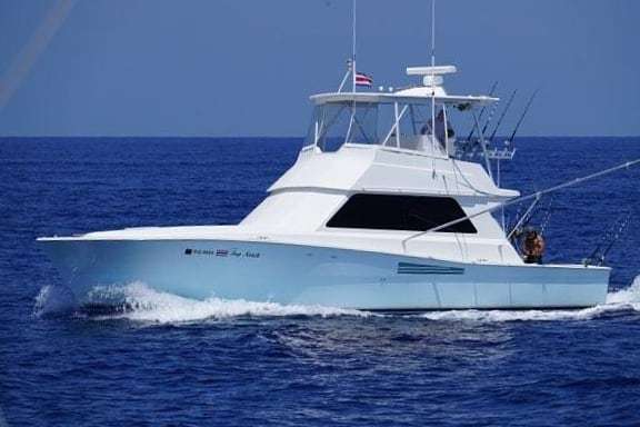 Sportfishing boat at Marina Pez Vela, Quepos